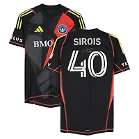 Maillot adidas noir numéro 40 autographié par Jonathan Sirois du CF Montréal pour la saison 2024 de la MLS - Taille L