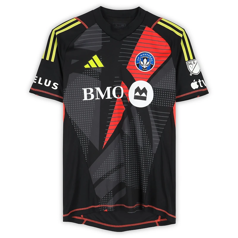 Maillot adidas noir numéro 40 autographié par Jonathan Sirois du CF Montréal pour la saison 2024 de la MLS - Taille L