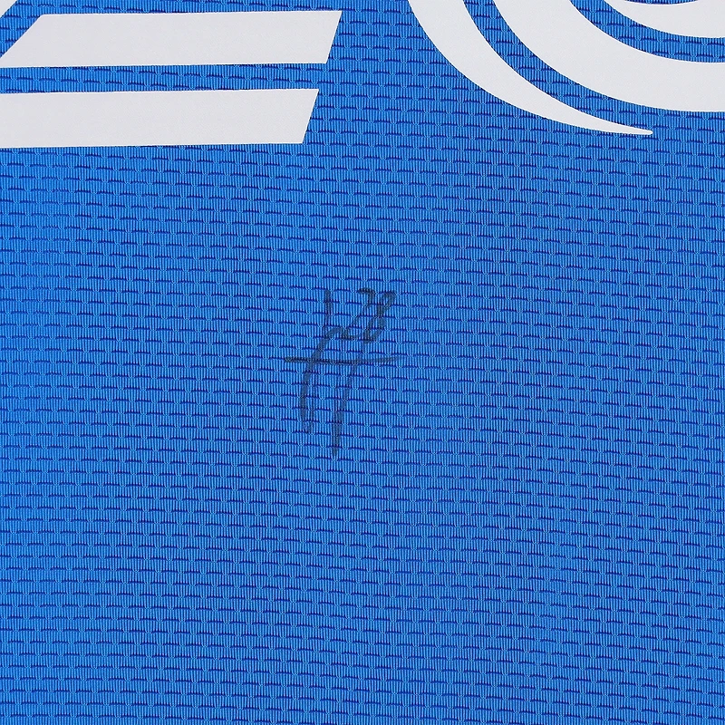 Maillot adidas bleu numéro 28 autographié par Jules-Anthony Vilsaint du CF Montréal pour la saison 2024 de la MLS - Taille M