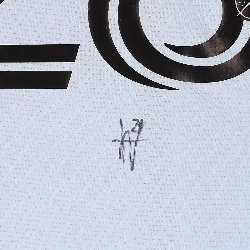 Maillot adidas bleu clair numéro 28, dédicacé par Jules-Anthony Vilsaint du CF Montréal, saison 2024 de la MLS - Taille M