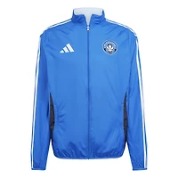 Veste réversible à glissière complète Anthem raglan bleu CF Montréal 2025 pour homme adidas