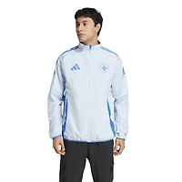 Veste réversible à glissière complète Anthem raglan bleu CF Montréal 2025 pour homme adidas