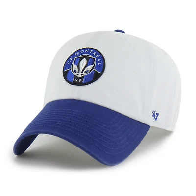 Casquette ajustable '47 blanche CF Montreal bicolore Clean Up pour homme