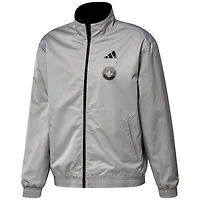 Men's adidas Black/Gray CF Montreal 2023 On-Field Anthem Full-Zip Reversible Team Jacket