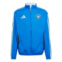 Veste réversible entièrement zippée adidas bleu/bleu clair CF Montréal 2025 Anthem pour homme