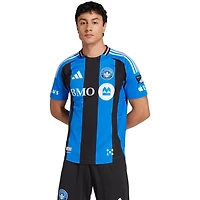 Maillot authentique adidas CF Montréal 2025 pour homme, bleu, avec patch original.