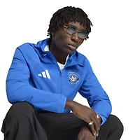 Men's adidas  Blue CF Montreal Tiro Travel Full-Zip Hooded Windbreaker
