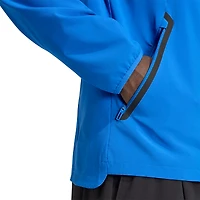 Coupe-vent à capuche zippé adidas CF Montreal Tiro Travel bleu pour homme