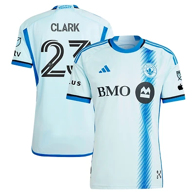 Men's adidas Caden Clark Light Blue CF Montréal 2024 Original Authentic Player Jersey