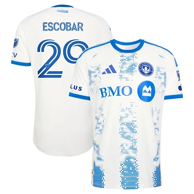 Maillot authentique adidas Franco Escobar blanc CF Montréal 2026 The Procure pour homme