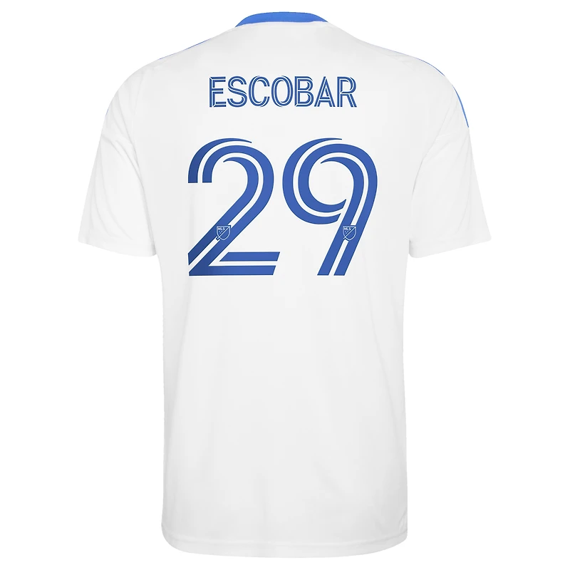 Men's adidas Franco Escobar White CF Montreal 2026 The Procure Jersey Replica