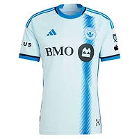 Men's adidas Giacomo Vrioni Light Blue CF Montréal 2024 Original Authentic Player Jersey