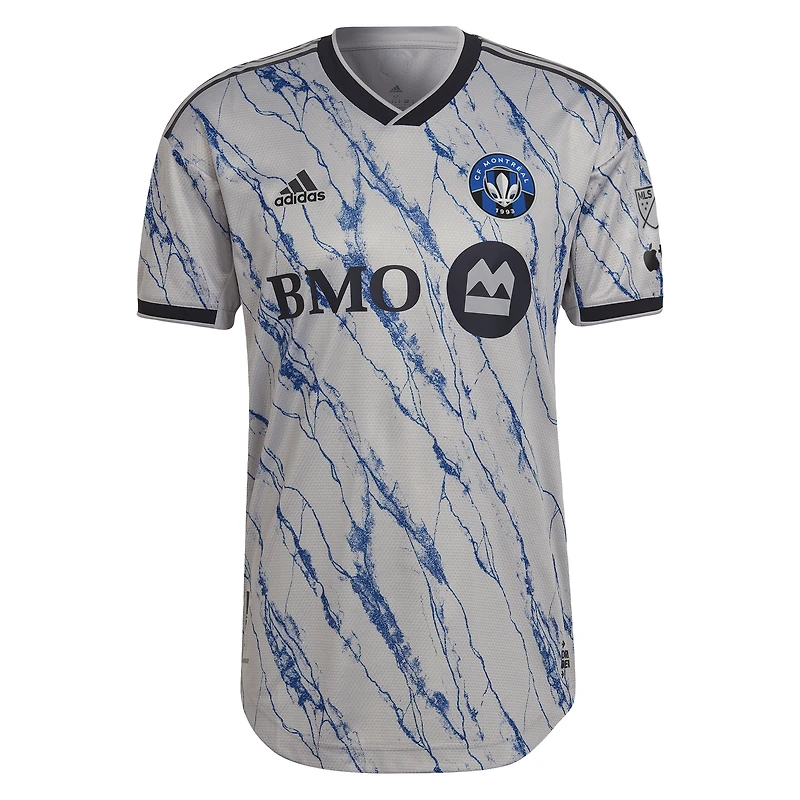 Maillot Authentique Secondaire CF Montréal 2023 adidas Gris pour Homme