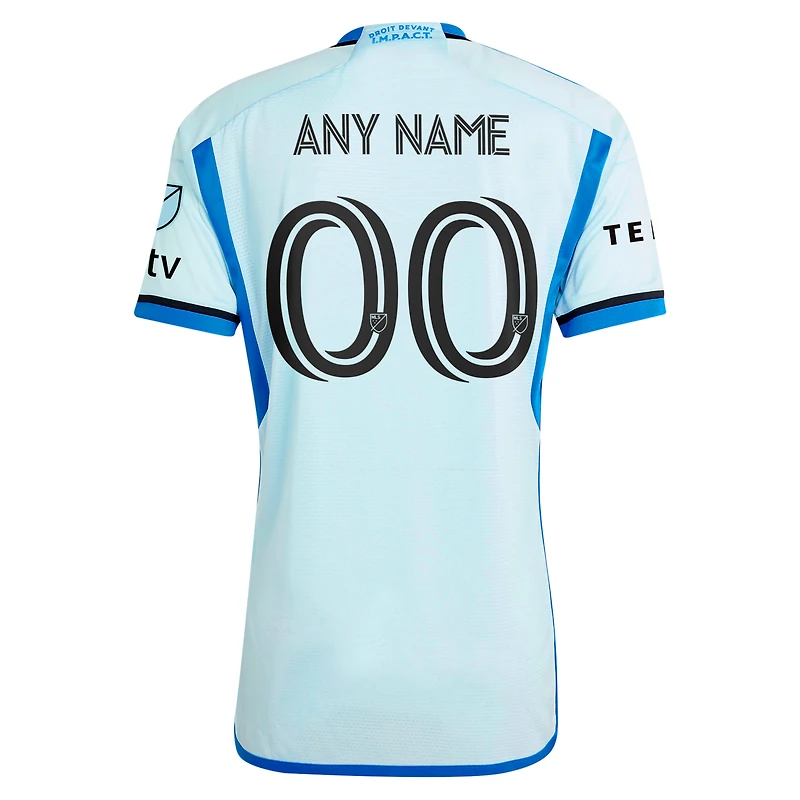 Men's adidas Light Blue CF Montreal 2024 La Main Authentic Custom Jersey
