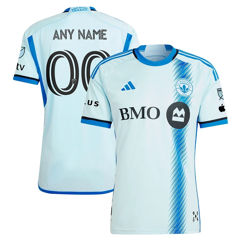 Men's adidas Light Blue CF Montreal 2024 La Main Authentic Custom Jersey