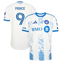 Men's adidas Prince Owusu White CF Montreal 2026 The Procure Jersey On-Field Authentic Patch