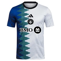 Maillot d'avant-match adidas CF Montréal 2025 Gaming AEROREADY blanc pour homme