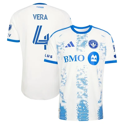 Men's adidas  White CF Montreal 2026 The Procure Jersey On-Field Authentic Patch