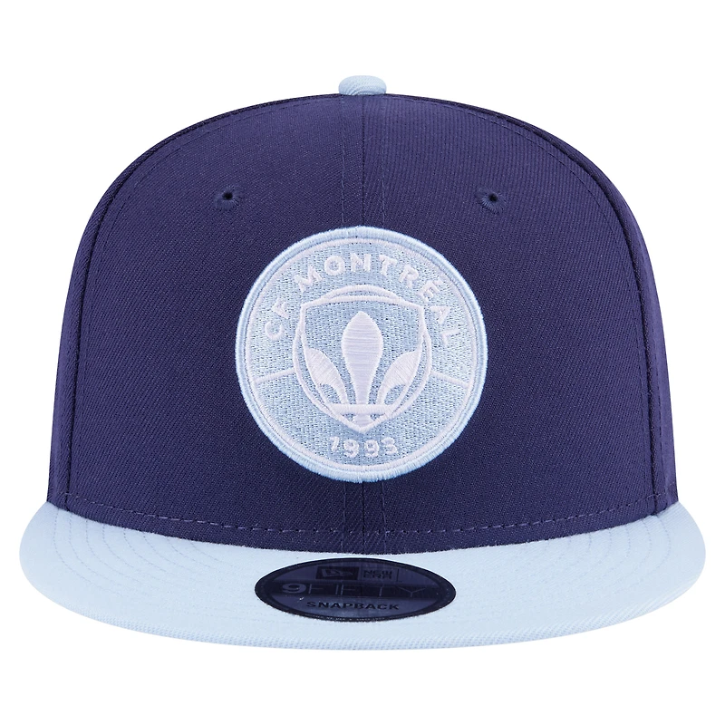Men's New Era Navy CF Montreal Color Pack Two-Tone 9FIFTY Snapback Hat