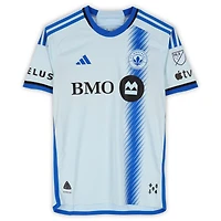 Maillot adidas bleu clair numéro 6 autographié par Samuel Piette du CF Montréal lors de la saison 2024 de la MLS - Taille M