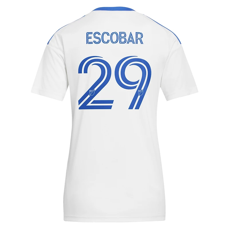 Women's adidas Franco Escobar White CF Montreal 2026 The Procure Jersey Replica
