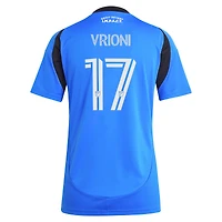 Maillot réplique original de joueur Montréal 2025 adidas Giacomo Vrioni bleu CF pour femme