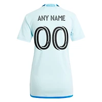 Maillot personnalisé adidas bleu clair CF Montréal 2024 La Main Replica pour femme