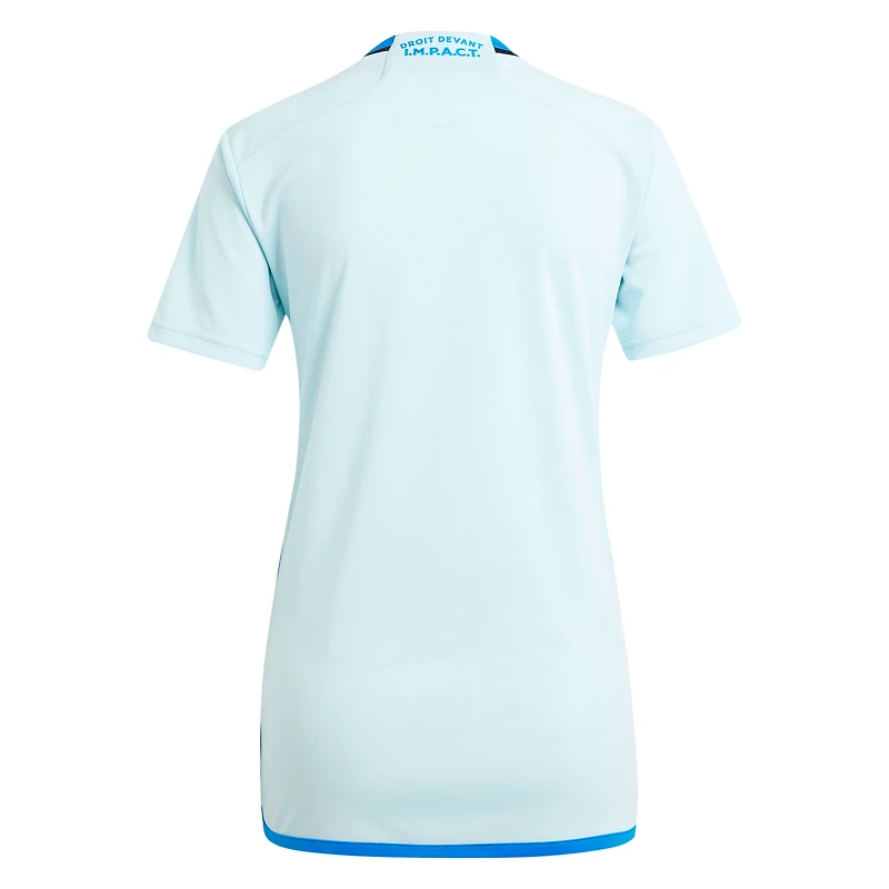 Maillot adidas bleu clair CF Montréal 2024 La Main Replica pour femme