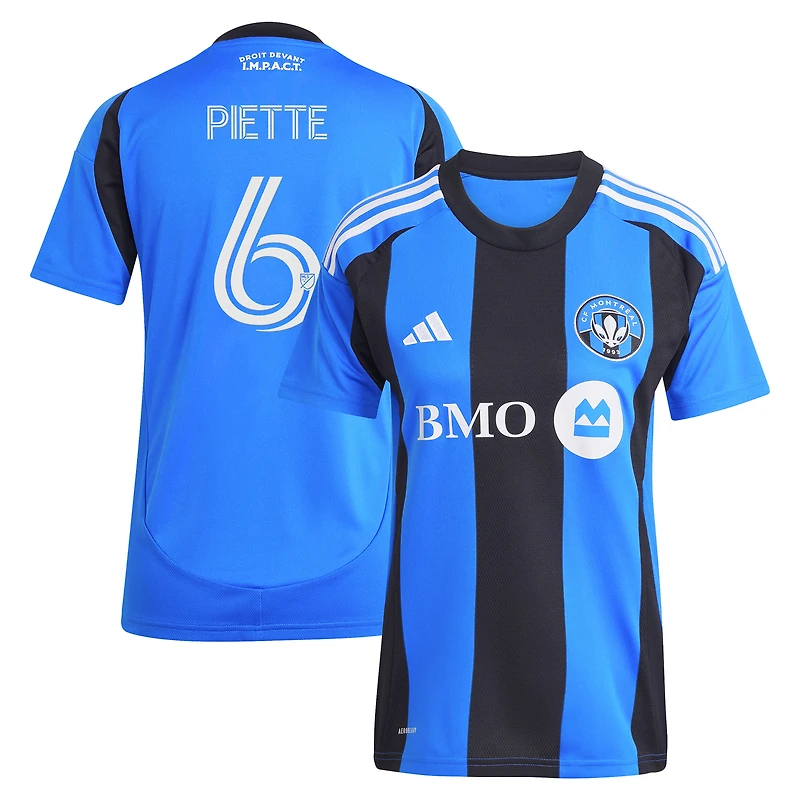 Women's adidas Samuel Piette Blue CF Montréal 2025 Original Replica Player Jersey