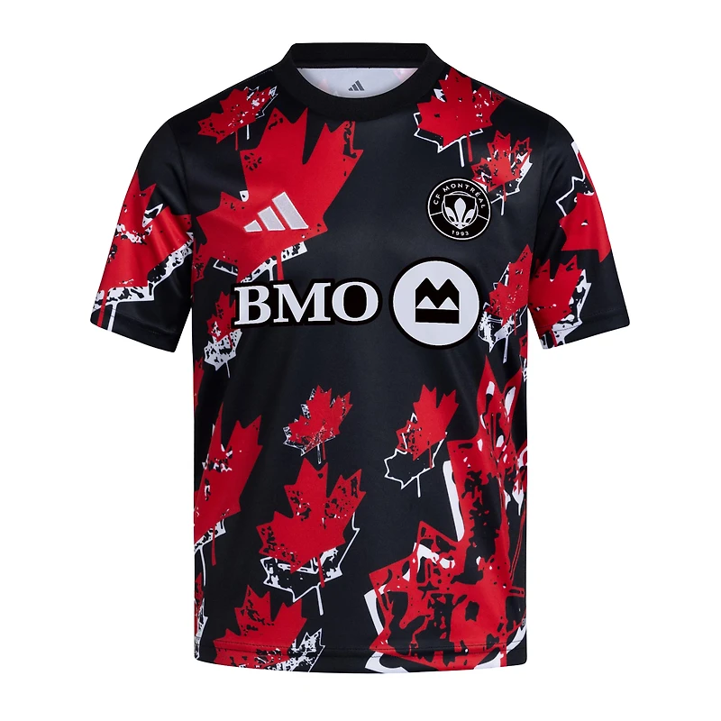Youth adidas  Black CF Montreal 2026 Canadian Pre-Match Jersey