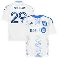 Youth adidas Franco Escobar White CF Montreal 2026 The Procure Jersey Replica