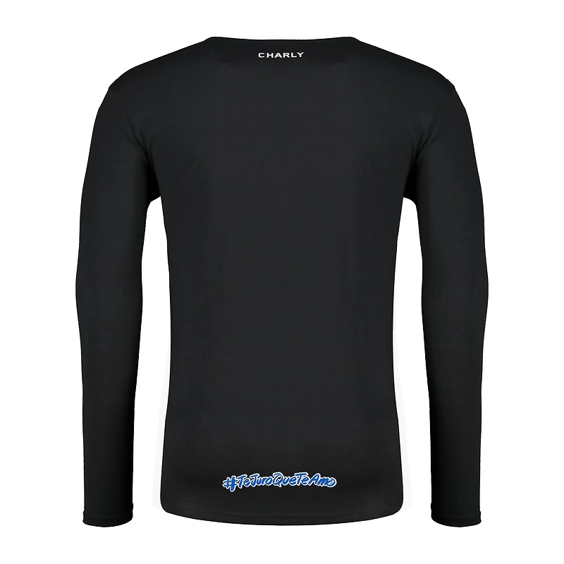 Men's Charly  Black C.F. Pachuca Long Sleeve T-Shirt