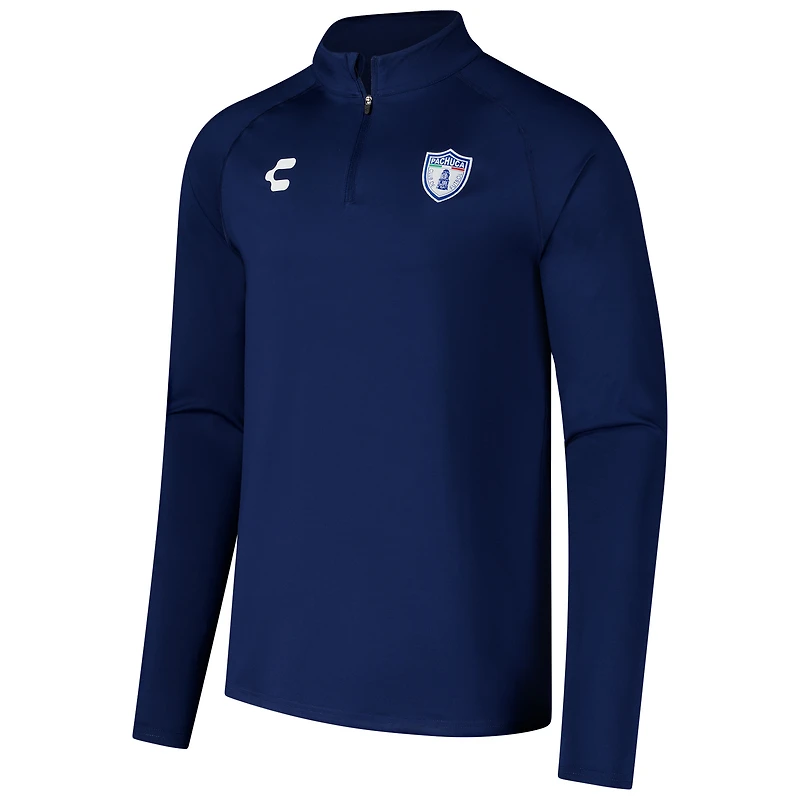 Men's Charly  Blue C.F. Pachuca 2024/25 Quarter-Zip Pullover Top