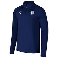 Men's Charly  Blue C.F. Pachuca 2024/25 Quarter-Zip Pullover Top