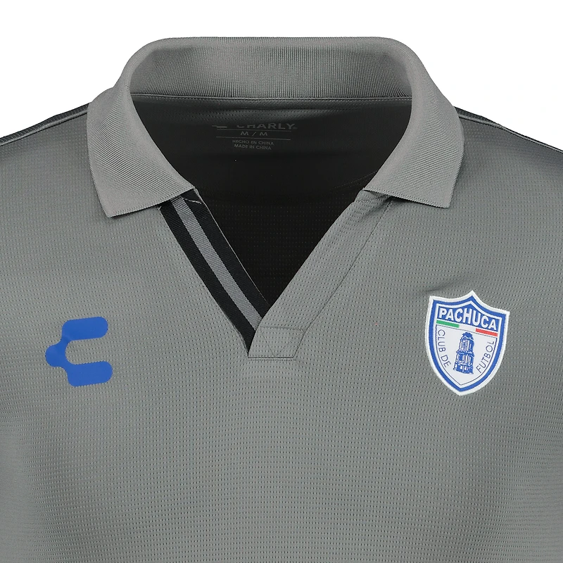 Polo Charly Gray CF Pachuca DryFactor pour homme