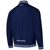 Blouson aviateur entièrement zippé Charly Navy C.F. Pachuca 2024/25 pour homme