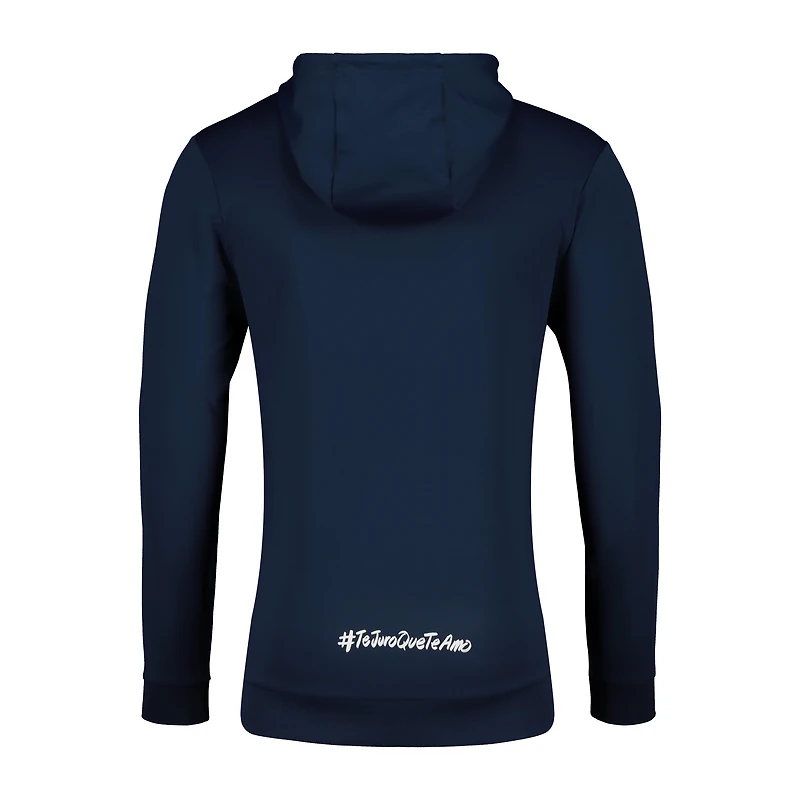 Sweat à capuche Charly Navy C.F. Pachuca pour homme