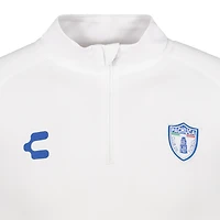 Men's Charly  White C.F. Pachuca 2024/25 Quarter-Zip Pullover Top