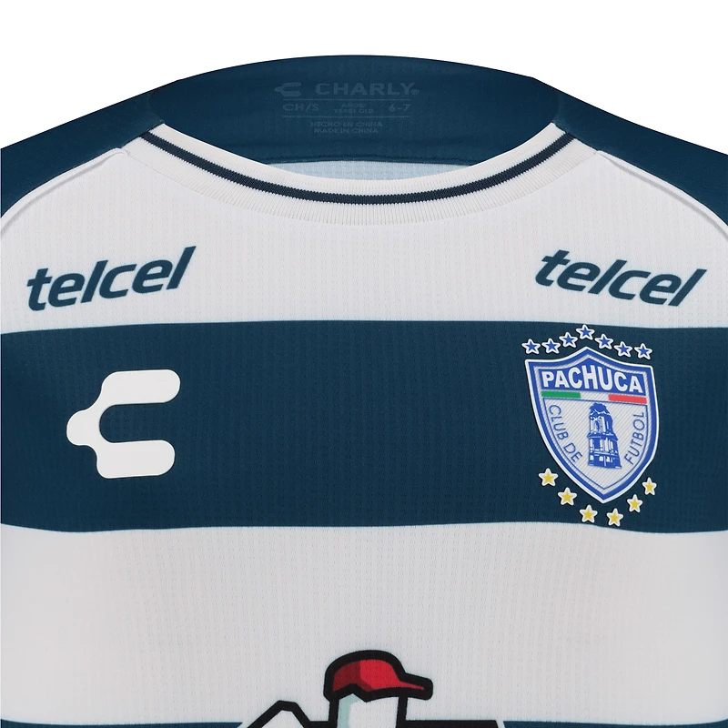 Charly Marine/Blanc C.F. Pachuca 2024/25 Maillot Authentique Domicile