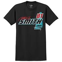 Men's Joe Gibbs Racing Team Collection Black Chandler Smith Quick Tie Car T-Shirt