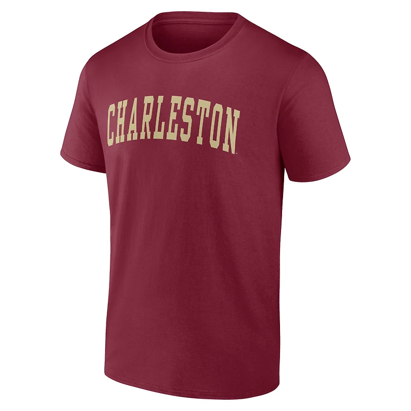 Men's Maroon Charleston Cougars Arched Wordmark T-Shirt
