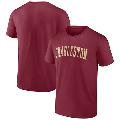 Men's Maroon Charleston Cougars Arched Wordmark T-Shirt