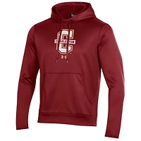 Men's Under Armour Maroon Charleston Cougars Wordmark Performance Fleece Pullover Hoodie
