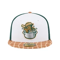 Men's New Era  White Charleston RiverDogs Theme Nights 59FIFTY Fitted Hat
