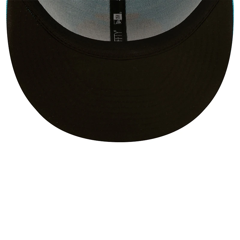 Men's New Era Aqua Perros Santos De Charleston Copa La Diversion 59FIFTY Fitted Hat