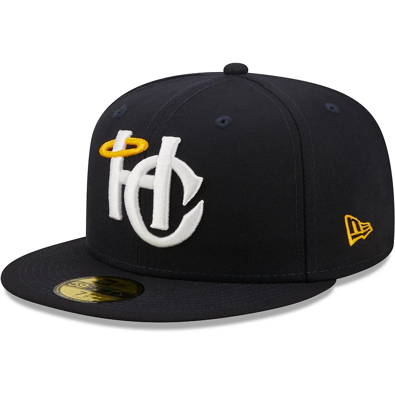 Casquette ajustée 59FIFTY Charleston RiverDogs Authentic Collection pour homme New Era bleu marine