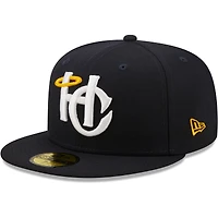 Casquette ajustée 59FIFTY Charleston RiverDogs Authentic Collection pour homme New Era bleu marine
