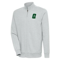 Veste zippée intégrale Antigua Heather Grey Charlotte 49ers Action pour homme