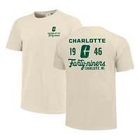 T-shirt crème pour homme avec logo mascotte des Charlotte 49ers