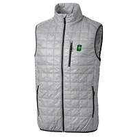 Gilet matelassé entièrement zippé Rainier PrimaLoft Eco pour homme, gris, des Charlotte 49ers, de grande taille
